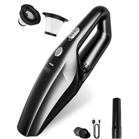 Aspirateur Voiture Puissant, Aspirateur à Main, Mini Aspirateur De Table avec Batterie Rechargeable, Aspirateurs sans Fil pour Homme Femme, pour Voiture, Poils d'animaux, Maison (1/5)