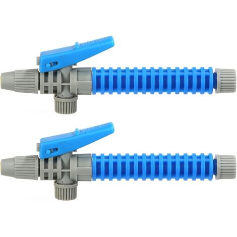 Lot de 2 poignées de pulvérisateur à gâchette de 175 mm, poignée de pistolet de pulvérisation agricole pour contrôle des cordyceps de jardin, équipement de pulvérisation agricole dédié (bleu)
