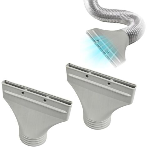 Générique Kit Fenetre pour Climatiseur Mobile, Adaptateur de Tuyau d'Échappement à Fenêtre Plate, Idéal pour Climatiseurs Portables et Sèche-Linges (Deux pièces)