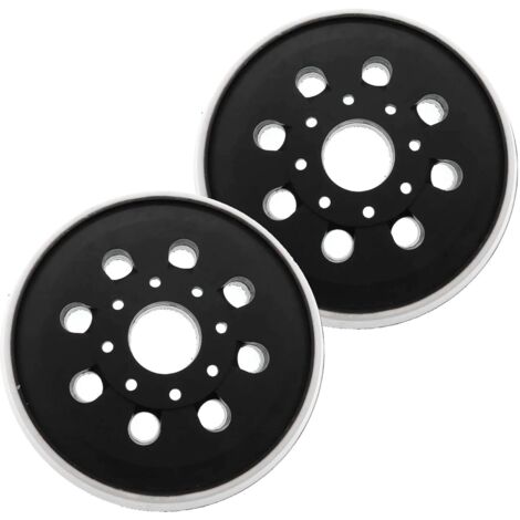 2 Pièces 125mm Plateau de Ponçage compatible Bosch GEX 125-1 AE PEX 220 AE Accessoire d’outil de Polissage de Ponçage avec Hook et Loop 8 Trous