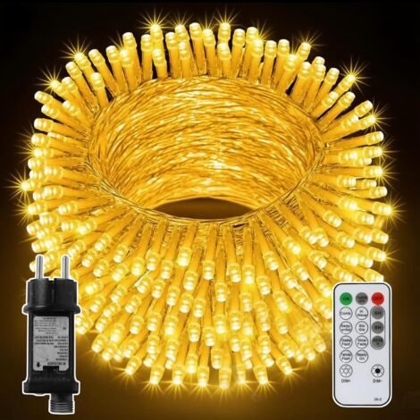Guirlande Lumineuse Intérieur Exterieure 30M 300LED Guirlande Lumineuse Sapin de Noel Lumiere Sapin Led Electrique Deco Guirlande Noel Blanc Chaud [Classe énergétique G] (1/5)