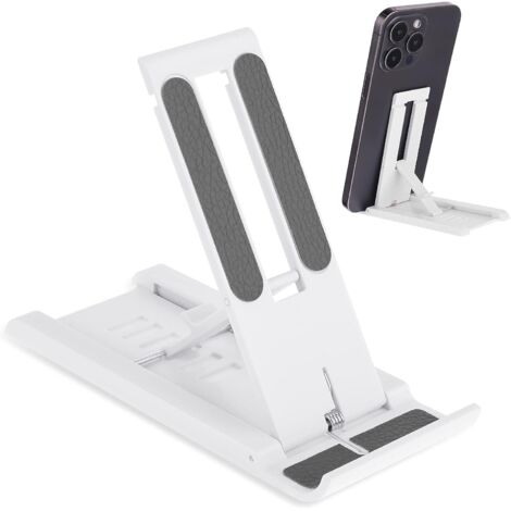 Support téléphone Bureau réglable Pliable, Support de téléphone Portable Support Téléphone Bureau Portable Compatible avec Tous Les Téléphones Portables (1/5)