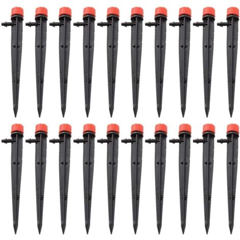 20pcs Irrigation goutteurs réglable Micro Irrigation Goutte à Goutte 8 Sortie d'eau Jardin arroseur goutteur Outil d'arrosage