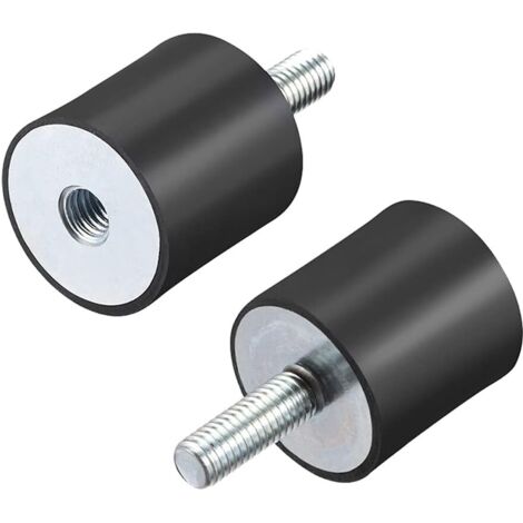 M8 Mâle Femelle Silent Bloc Support en caoutchouc Amortisseur pour Moteur Générateur Compresseur Garage Inverse Osmose Pompe Impact Air Générateur Voiture Bobines D30mmxH30mm 4Pcs