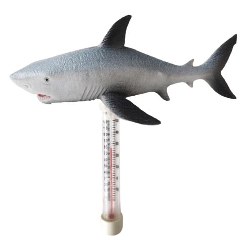 Thermomètre Flottant pour Piscine - Thermomètre Flottant Pour Bassins - Pour Intérieur et Extérieur avec thermomètre requin (1/5)