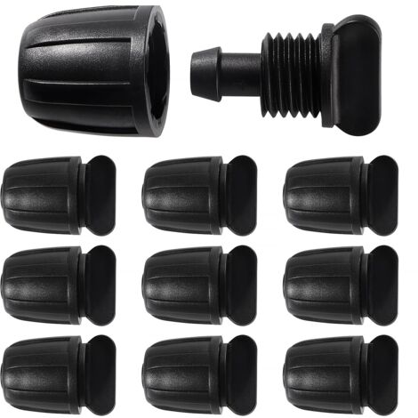 10 Pièces Raccords D'irrigation Goutte à Goutte pour Tubes 8/12 mm, Adaptateur Bouchons D'Irrigation Goutte, Raccords D'irrigation Droits, Connecteur de Tuyau D'irrigation (1/5)