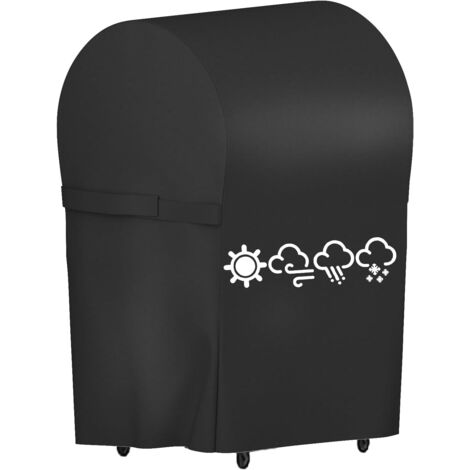 Housse Barbecue Exterieur,Housse Barbecue,Housse Plancha Exterieur,Bache Barbecue Exterieur,Couverture de Grill Anti-Vent/Anti-UV/Anti-l'eau/Anti-l'Humidité/Antipoussière (77X61X110 CM)