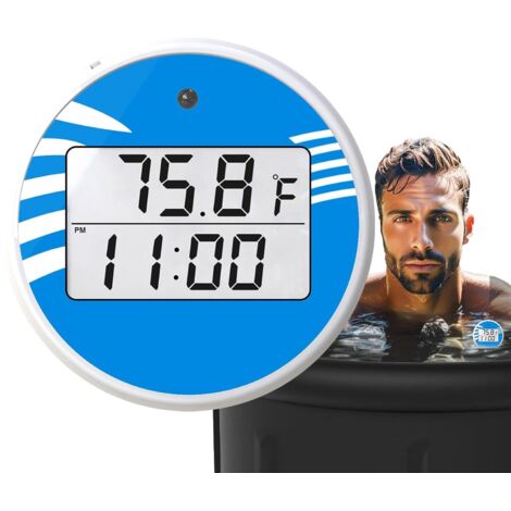 Thermomètre submersible à froid - Thermomètre de piscine numérique - Thermomètre flottant étanche à la poussière - Thermomètre de piscine pour le bain et la natation