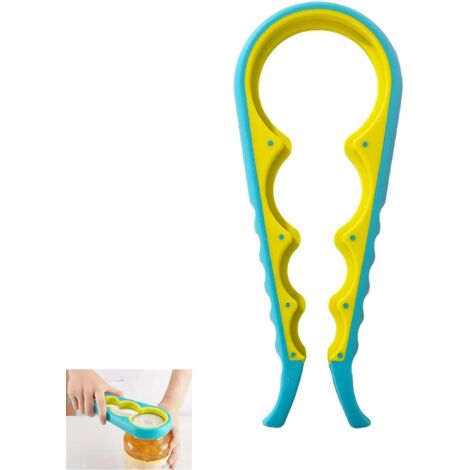 Ouvre-bouteilles, multifonction ouvre-bouteille, ouvre-boîte manuel en plastique, ouvre-boîte pour boîtes et bouteilles, dévisser les bouchons domestiques professionnels, pour cuisine, restaurant (1/5)