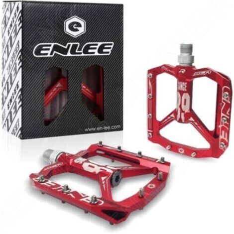 Pédales de vélo MTB 9/16' – Aluminium CNC léger 390g – Surface antidérapante 105x100mm – Roulements scellés pour BMX et VTT (1/4)