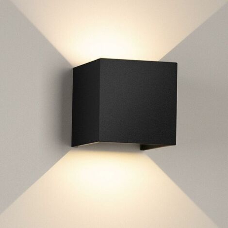 Applique murale 12w Led Applique Intérieur Extérieur Blanc Chaud 3000k Applique Led Avec Angle De Faisceau Réglable Ip65 Étanche Led Lumière Extérieure (1/4)