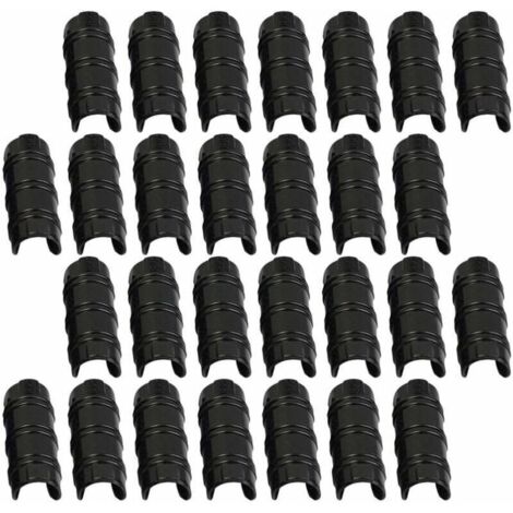 Lot de 30 serre clips 32mm – Fixation rapide pour bâches et toiles d'ombrage – Résistants à la déchirure – Compatible tuyaux 32mm - 30pcs