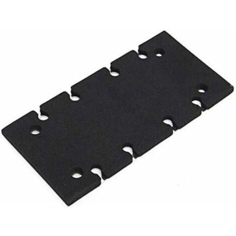 Plaque de base pour ponceuse Makita BO3700 BO3710 BO3711 – Aluminium et éponge – Longueur 183mm. largeur 90mm. épaisseur 7mm