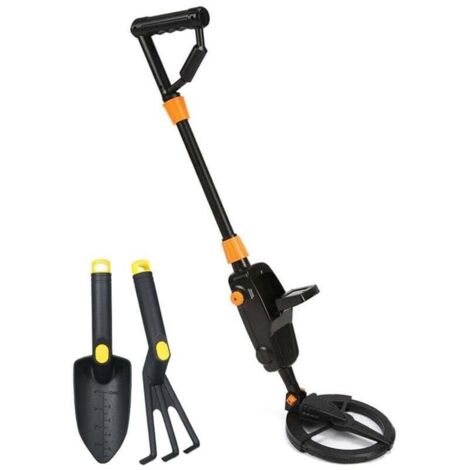 Détecteur de métaux souterrain – Alimentation 1 pile 9V – Sensibilité 130mm – Écran LCD et alerte audio – Pelle et support inclus (1/5)