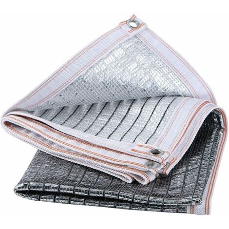 Toile d'ombrage 2x3m en aluminium – Taux d'ombrage 65% – Résistante aux intempéries – Coins renforcés pour installation facile (1/5)