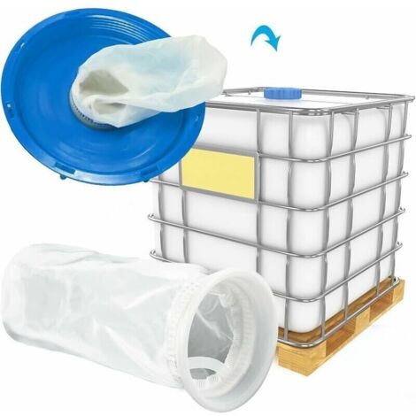 4 Pièces Filtre IBC en Nylon. Filtre pour Cuve IBC Filtre de Couvercle Nylon. Filtre à Eau de Pluie. Lavable Filtre de Couvercle en Nylon. Filtre de Remplacement pour Réservoir dEau de Pluie IBC