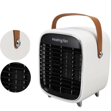Chauffage électrique moderne. Mini. léger. Portable. Protection contre la surchauffe. prise ue. blanc. 220V