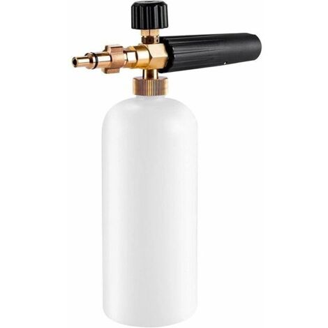 Canon à mousse pour nettoyeur haute pression – Concentration et plage de pulvérisation réglables – Pièces en laiton – 900ML (1/5)