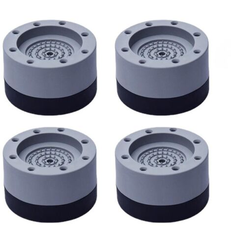 4 Pièces Patins Anti Vibration. Pieds en Caoutchouc pour Machine à Laver Coussinets Pied de Machine à Laver Tampon Anti-vibration. pour machine à laver et sèche-linge (augmentation de la haut
