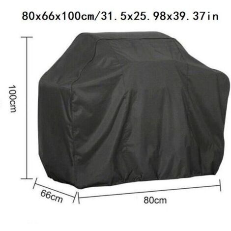 Housse pour mobilier de jardin 80x66x100cm Couverture De Barbecue Noir Couverture De Gril De Barbecue Extérieure Bâche De Bâche De Barbecue Imperméable Couvertures De Gril (1/5)