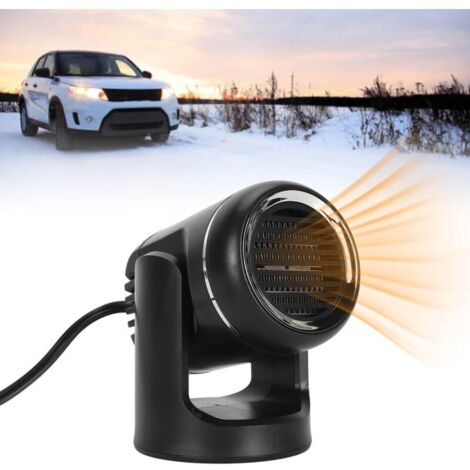 Chauffage de voiture 2 en 1 12V 120W. ventilateur de chauffage et de refroidissement rapide. Portable et rotatif. avec prise allume-cigare
