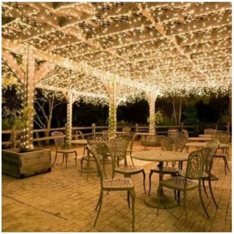 100M 600 LED Guirlande Lumineuse Carnaval Mariage Extérieur Jardin Intérieur Éclairage(Blanc chaud) (1/5)