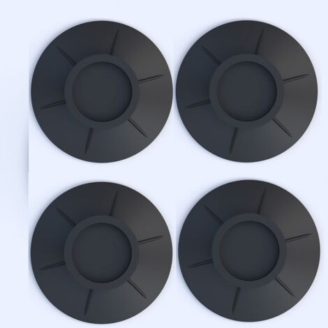 4 Pièces Tapis Anti Vibration Machine Laver. Lave Linge Anti Vibration. Coussinets Pieds de Machine Laver. Sèche Linge Caoutchouc Coussinets. pour Lave Linge Sèche Linge Anti Vibrant (noir) (1/5)