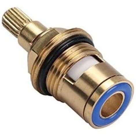 Évier de cuisine Remplacement En Laiton En Céramique Robinet Valve Insert Glande Cartouche Quart De Tour Universel 1/2"Robinet Intérieur Robinet pour Salle De Bains Cuisine Robinet (bleu) (1/5)