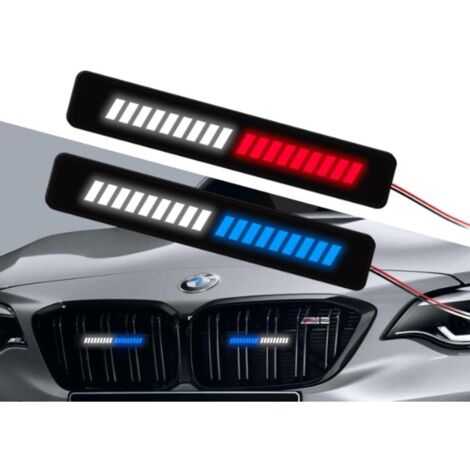 Un total de 2 pièces 1 blanc rouge 1 blanc et bleu feu de position LED feu de position latéral LED indicateur de position arrière et avant 12V universel