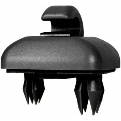 Lot de 2 crochets pour pare-soleil de voiture – Compatibles Audi A1 A3 A4 A5 Q3 Q5 – Plastique ABS résistant – Installation facile