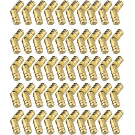 50 Pièces Mini Laiton Dissimulé Charnière. Charnières Meuble.nvisibles Charnières en T Charnière Cylindrique pour l'artisanat de Bricolage Boîte à Petits Meubles Hardware Box (1/4)