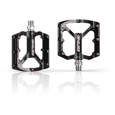 Jeu de 1 paire. accessoires vélo. pédales VTT. pédales SUFUL. pédales aluminium CNC. plaque de protection anti-oxydation 9/16 pouces. pour vélo de route. （noir） (1/5)
