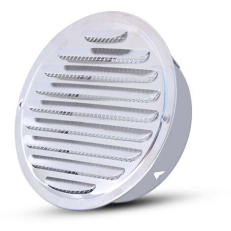 Grille D'Aération - Ronde Grille D’Aération.Acier Inoxydable Grille D'Aération Trou.Ventilation Avec Filet. Rond Grille D'Aération De Tuyau D'Échappement.Convient pour une ouverture de 100 mm (1/5)