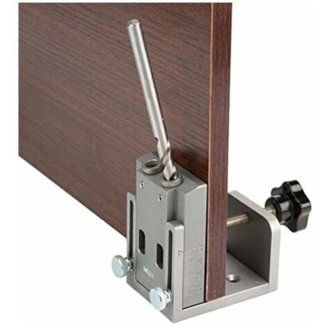 Kit de gabarit de trou de poche double 15 degrés Localisateur de menuiserie pour perceuse à bois (1/5)