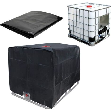 Housse pour mobilier de jardin. Couvercle De Réservoir d'eau Bâche De Protection IBC- Noir -Le Couvercle Supérieur Et La Valve Ne sont Pas Obstrués- pour Cuve 1000L -bâche Couverture Réservoir IBC-Tis (1/5)