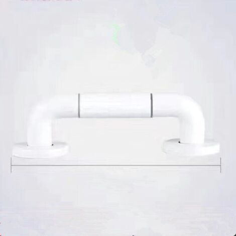 30CM blanc Barre D'appui WC. Barres D'appui de Salle de Bain avec Antidérapante. Poignée de Acier Inox. de Maintien Douche avec Cercles lumineux-avec Bride de Recouvrement (1/5)