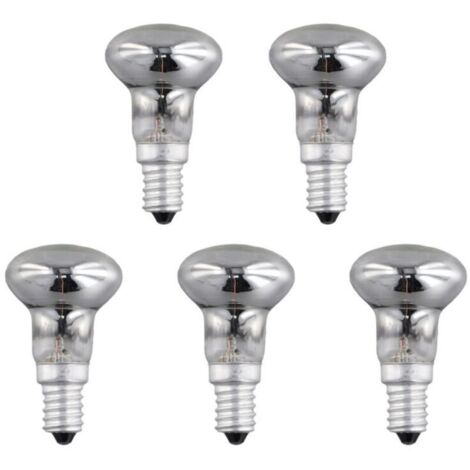 Lampe à Lave de Remplacement E14 R39 30W Projecteur à Visser Ampoule RéFlecteur Clair Spot Ampoules Lave à Incandescence 5 PièCes