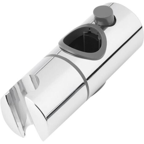Support de Douche. 24MM à Diamètre Réglable.Chromé + Conception ABS Support Douchette. Installation Simple. Adapté à la Barre de Douche