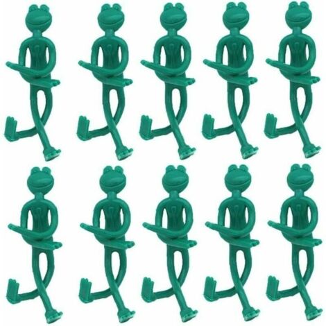 Grenouille de Jardin Cravate Arbre Liens décoratifs Grenouille Style Bendable Ties Jardin pour Les Plantes de Soutien Fournitures Jardinage 10PCS (1/5)