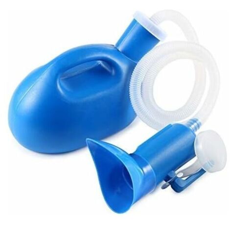 Bouteille urinoir portable 2000ml unisexe – Tuyau flexible pour voyage et camping – Étanche et réutilisable – Pour soins à l'hôpital (1/5)