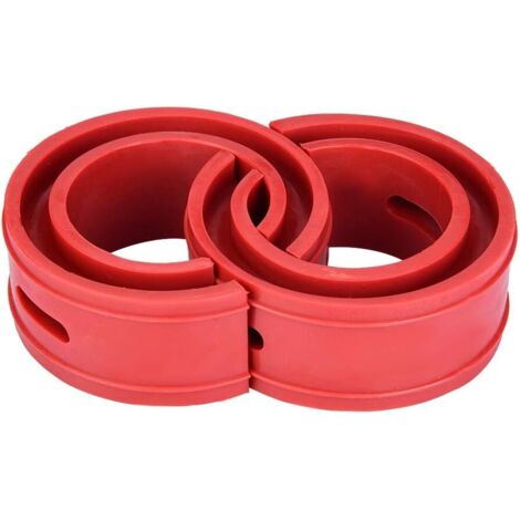 Amortisseur Tampon de Ressort 2Pc Universel de Voiture Coussin de Butoir Rouge de Voiture Amortisseur Ressort de Type de Pare-chocs(D) (1/6)
