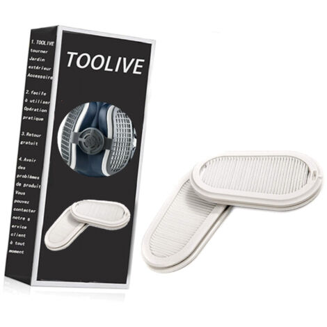 Paire de filtres de rechange anti-poussière P3 GVS SPR316 pour masque de protection