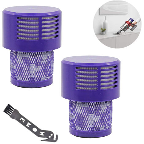 Lot de 2 filtres de remplacement pour aspirateur compatible avec Dyson Cyclone V10, numéro de pièce de rechange 969082-01 (1/5)