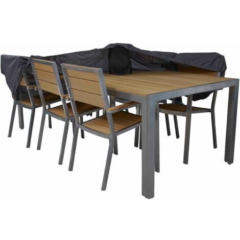 COUCOU Housse salon de jardin 240 x 130 x 60 cm griseGris (1/5)