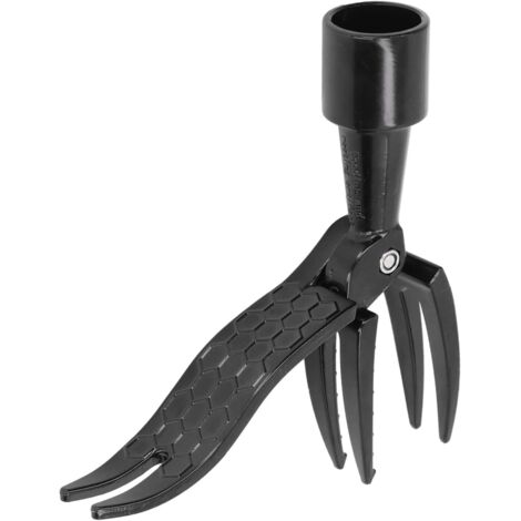 Extracteur de mauvaises herbes portable debout - Outil de désherbage à 4 griffes, adapté pour le jardin, la pelouse, la terrasse