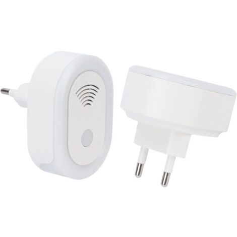ZVD Contrôleur d'élimination des acariens par ultrasons, 2 pièces (réglementation européenne), prise directe pour l'élimination des acariens par ultrasons dans la chambre à coucher (1/4)