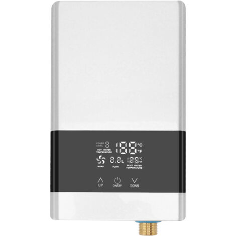 Nannigr chauffe eau instantane 6000w chauffe eau electrique installation tactile chauffe eau automatique constante prise ue 220v blanc