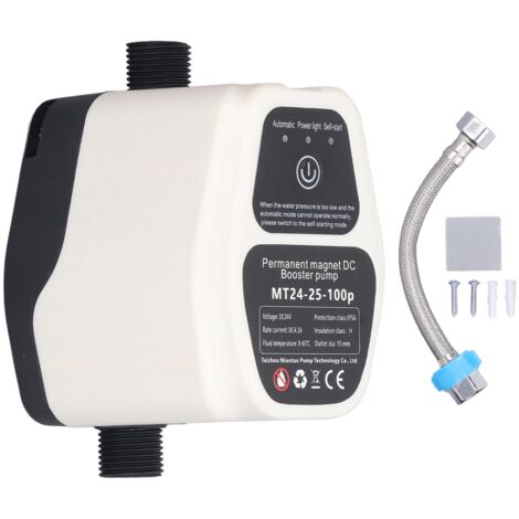 GARRYFIZH Pompe de surpression pression d'eau haute levée 100W pour évier de cuisine douche DC24V,prise ue,AC100-240V