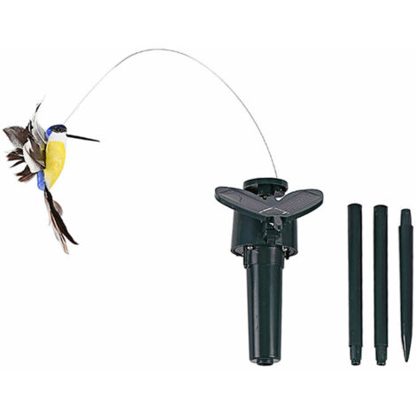 Serbia – Papillon solaire colibri décoratif – Énergie solaire – Matériau plastique – Vol automatique pour embellir jardin et cour