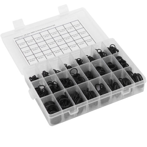 Jeffergarden Assortiment de joints toriques 800 pièces joint d'étanchéité en caoutchouc nitrile pour machines-outils Automobiles machines agricoles (1/5)